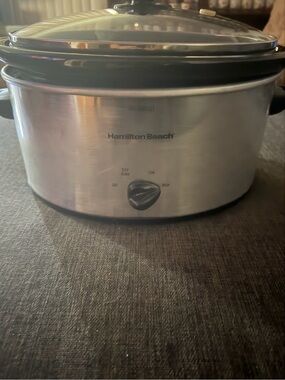 Hamilton Beach Stainless Steel Slow Cooker in Silver and Black